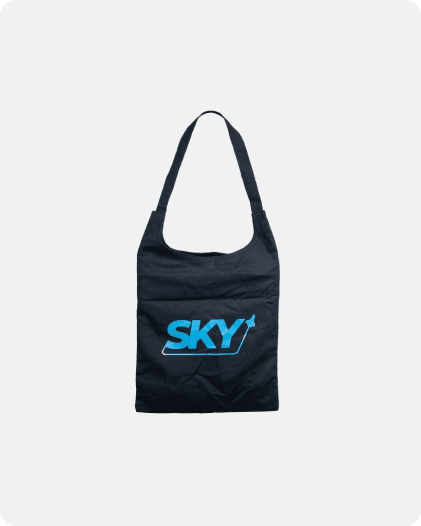 Totebag Yn Lego & Sky Kanvas Navy 47×36cm